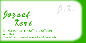 jozsef keri business card